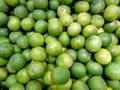 Pile of Green Fresh Limes for Background Royalty Free Stock Photo