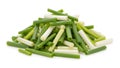 A pile of cel celery on a white background (ai generated) Royalty Free Stock Photo