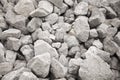 Pile of Grey Bolder Rocks Royalty Free Stock Photo