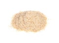 Pile of ground asafoetida closeup on white Royalty Free Stock Photo