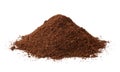 Pile of ground coffee Royalty Free Stock Photo