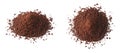 Pile of ground coffee on white background Royalty Free Stock Photo