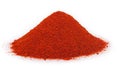 Pile of ground paprika on white Royalty Free Stock Photo