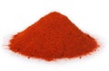 Pile of ground paprika on white Royalty Free Stock Photo