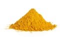 Pile of ground turmeric on white Royalty Free Stock Photo