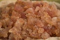 Pile of Gum Arabic in a market view Royalty Free Stock Photo