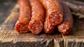 Pile of Hot Dogs on Wooden Cutting Board Royalty Free Stock Photo