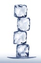 Pile of ice cubes Royalty Free Stock Photo