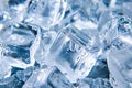 Pile of Ice Cubes on Table Royalty Free Stock Photo