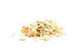 Pile of instant oatmeal Royalty Free Stock Photo