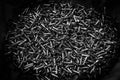 Pile of iron nails for background Royalty Free Stock Photo