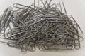 Pile of Iron Paperclips Royalty Free Stock Photo