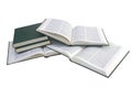 Pile of isolated books Royalty Free Stock Photo