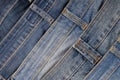 It is a pile of jeans. Royalty Free Stock Photo