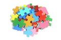 Pile of Jigsaw Puzzle Pieces Royalty Free Stock Photo