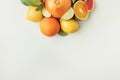 Pile of juicy citruses i Royalty Free Stock Photo