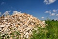 Pile of limestone Royalty Free Stock Photo