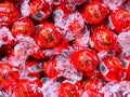 A pile of Lindor milk chocolate truffles Royalty Free Stock Photo