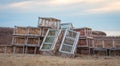 Lobster traps in Prince Edward Island Royalty Free Stock Photo