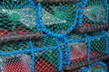 Pile of lobster traps Royalty Free Stock Photo