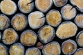 Pile of Logs Background Royalty Free Stock Photo