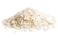 Pile of long grain white rice. Royalty Free Stock Photo