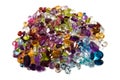 Pile of loose gemstones Royalty Free Stock Photo