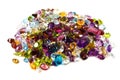 Pile of loose gemstones Royalty Free Stock Photo