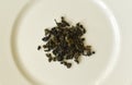 Loose Leaf Oolong tea from above Royalty Free Stock Photo