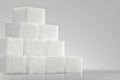 Pile of lump sugar Royalty Free Stock Photo