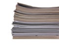 Pile of magazines Royalty Free Stock Photo