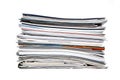 Pile of magazines Royalty Free Stock Photo