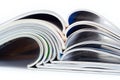 Pile of magazines Royalty Free Stock Photo