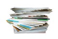 Pile of magazines Royalty Free Stock Photo