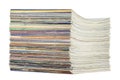 Pile of magazines Royalty Free Stock Photo