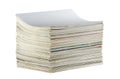 Pile of magazines Royalty Free Stock Photo