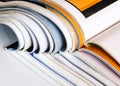 Pile of magazines Royalty Free Stock Photo