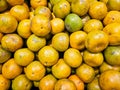 Pile of Mandarin oranges in a supermarket local market in Thailand, Royalty Free Stock Photo