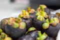 Pile Of Mangosteen Fruit