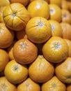Pile of many ripe orange