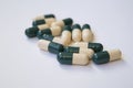 Pile of medicine capsules Royalty Free Stock Photo