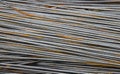 Pile of metal fitting or armature rebars Royalty Free Stock Photo