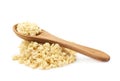 Pile of minced garlic isolated Royalty Free Stock Photo