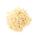 Pile of minced garlic isolated Royalty Free Stock Photo