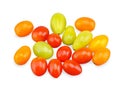 Pile of mini tomato isolated on white background Royalty Free Stock Photo