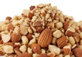 Pile of mixed nuts Royalty Free Stock Photo