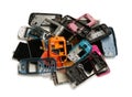 Pile of mobile phone scrap