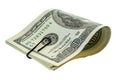 Pile of money with paper-clip. Stack of american dollars. png transparent Royalty Free Stock Photo