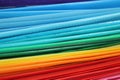A pile of multicolored folders Royalty Free Stock Photo