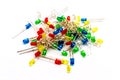 Pile of multicolored 3mm LEDs - light-emitting diode